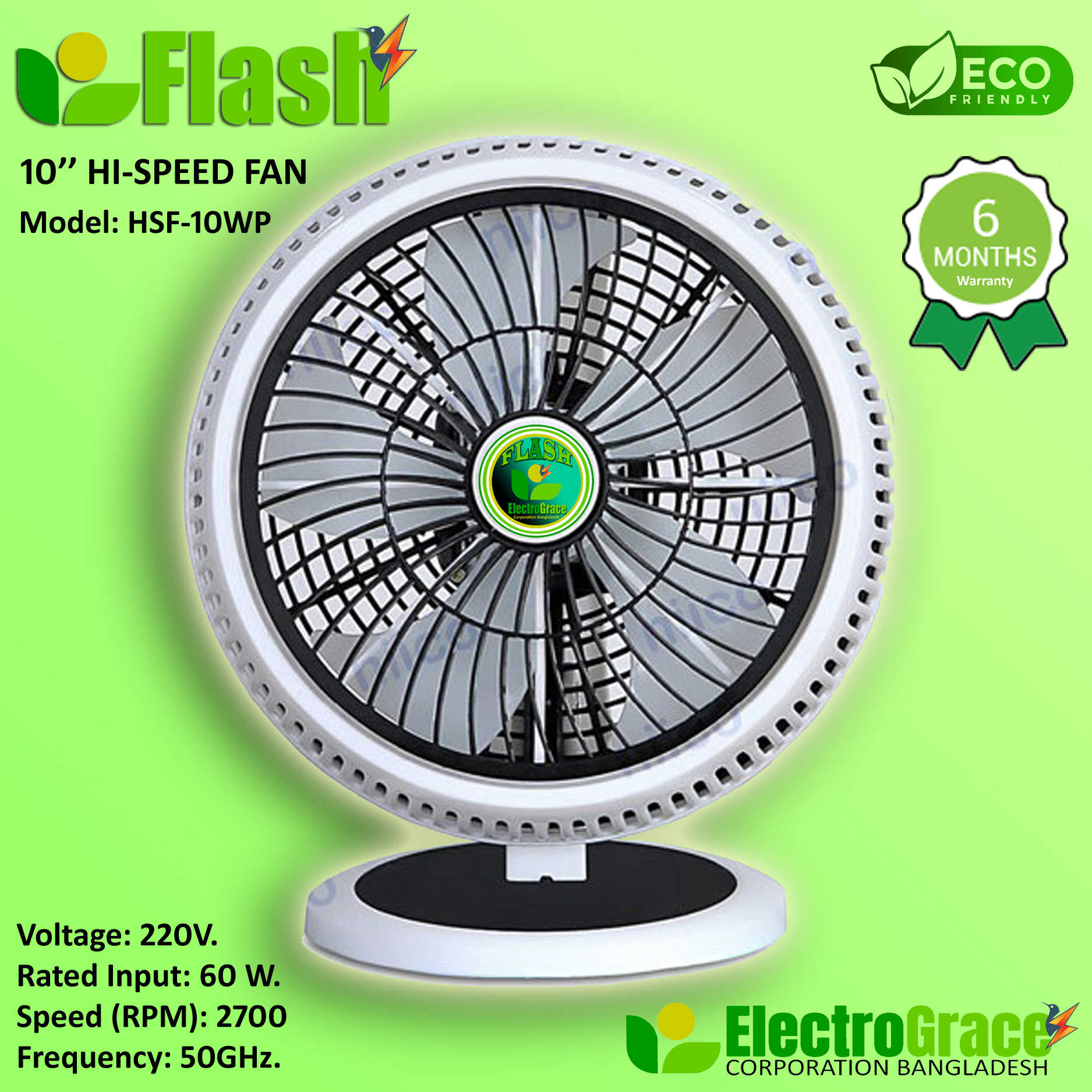 High Speed-White plastic