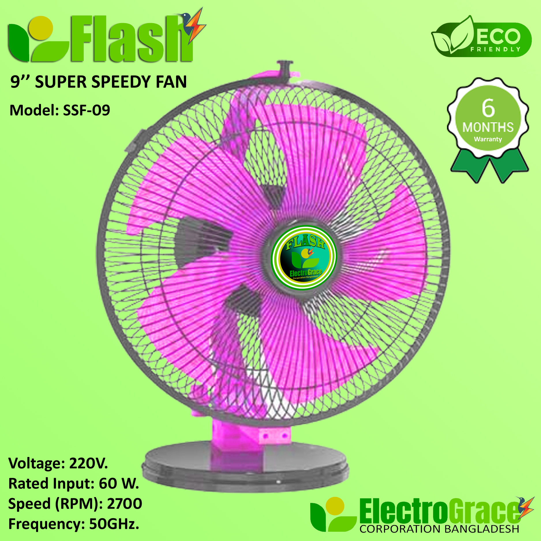 Super Speedy Fan-SSF09 Pink