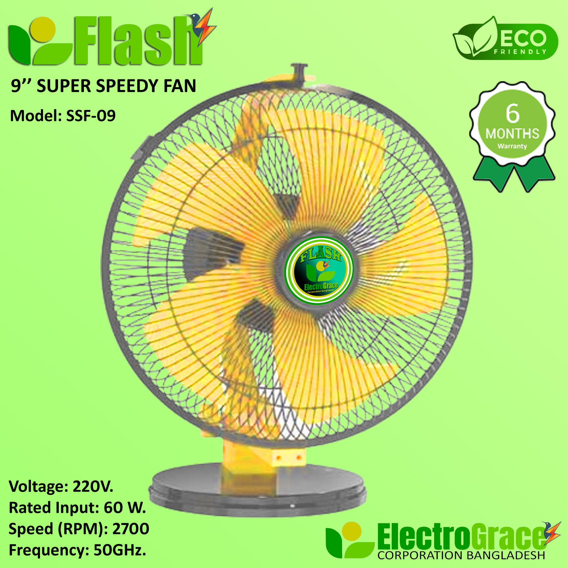 Super Speedy Fan-SSF09 Yellow